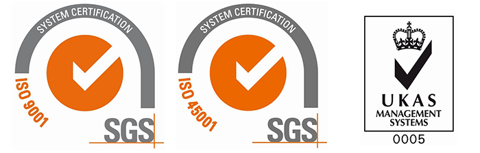 SGS ISO 9001 and SGS OHSAS 45001